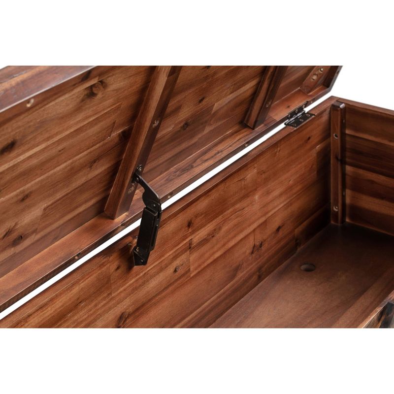 46" Kendall Storage Bench Brown/Black - Summerland Home