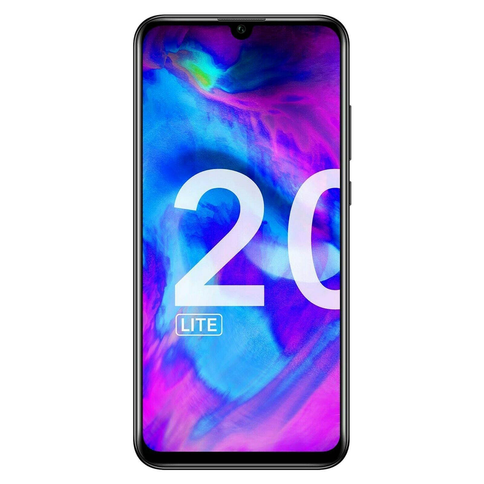 HONOR 20 Lite Dual-SIM 128GB ROM / 4GB RAM Factory Unlocked (GSM Only, No CDMA) 4G/LTE Smartphone - Night Black