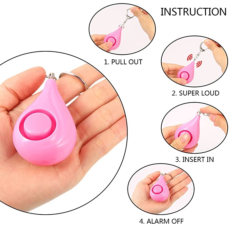 Safesound Personal Alarms  125db Personal Alarms for Women Loud Siren Safety Alarms For Kids Women and Elders 3 Pack Black