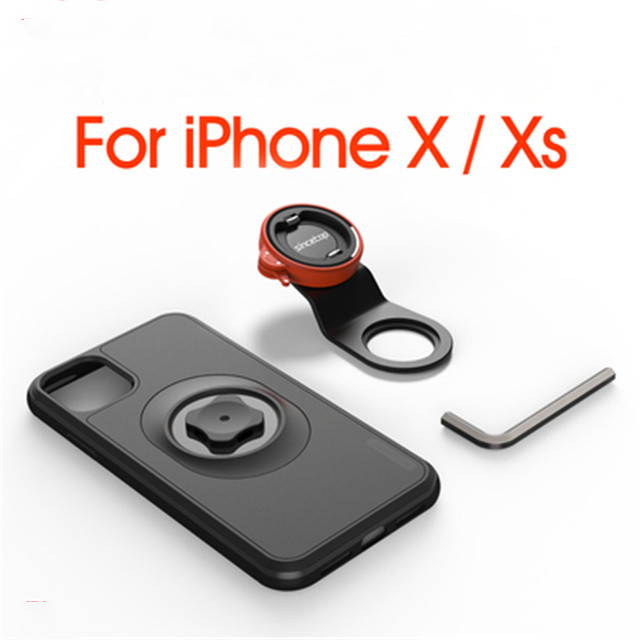 Motorcycle Phone holder For iPhone 11 Pro XsMax 8plus 7s 6 Mountain/Bike Moto Mount Cell Phone Bag Stand With Shockproof Case