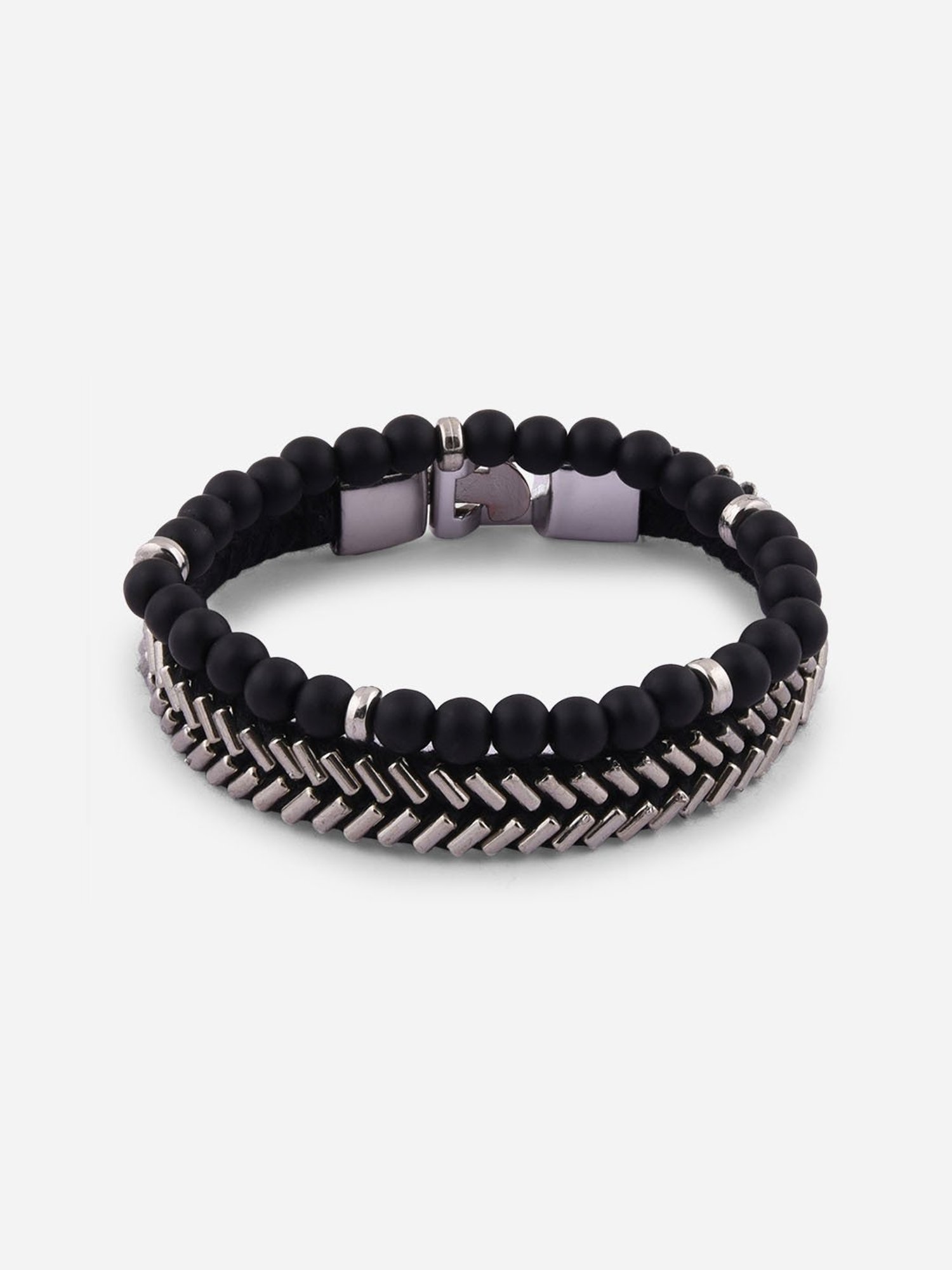 The Bro Code Multipack Elasticated Semi Precious Beaded Bracelet For Men - Set of 2