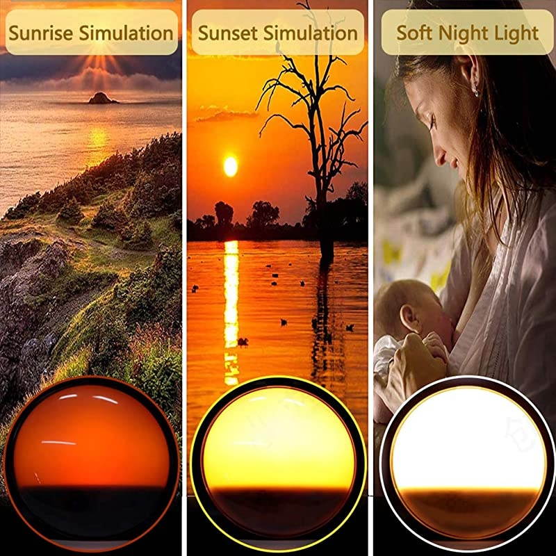Smart Wake Up Light,  Sunrise Alarm Clock Compatible with Alexa/Google, 7 Colors Sunrise Simulation and Sunset Fading, 4 Alarms/FM Radio/ Snooze Night Light for Kids Adults Bedroom (WiFi)