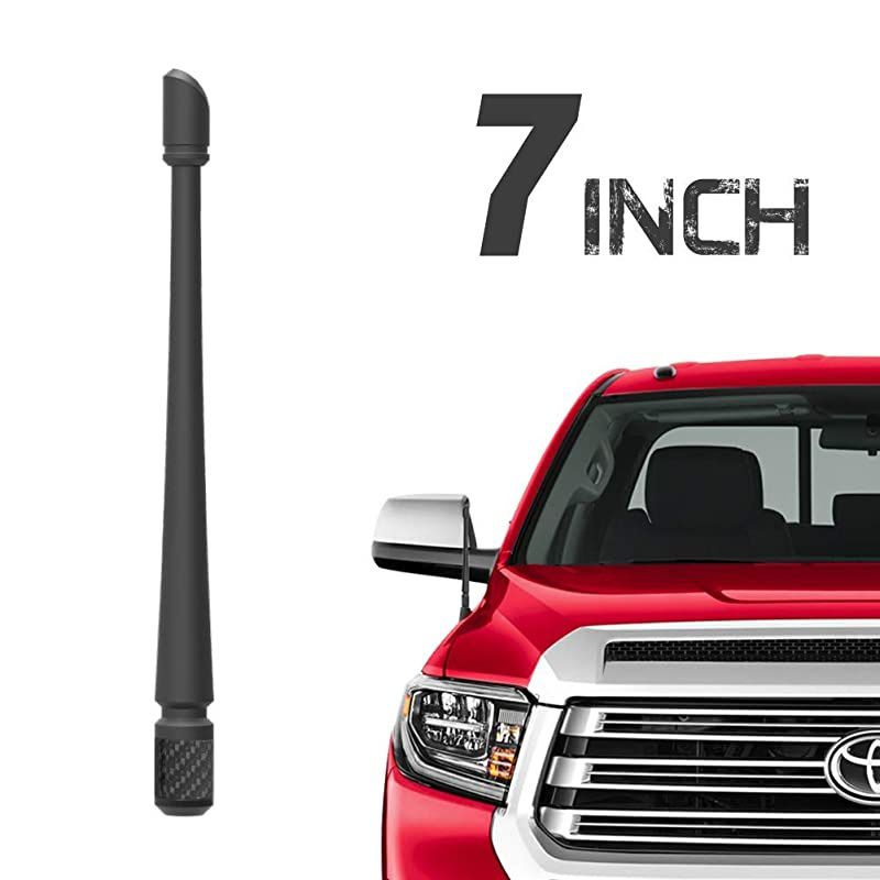 Antenna Compatible with Toyota Tundra 2000-2021 | 7 inches Flexible Rubber Antenna Replacement | Designed for Optimized FM/AM Reception