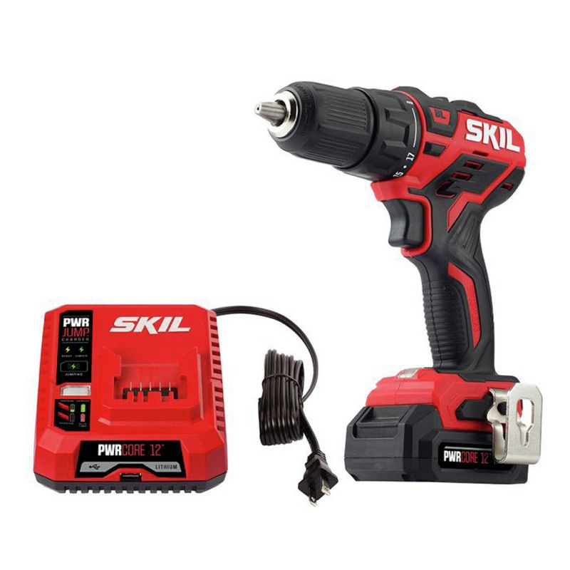 Skil DL529002 12V PWRCore 12 Lithium-Ion Brushless 1/2 in. Cordless Drill Driver Kit (2 Ah)