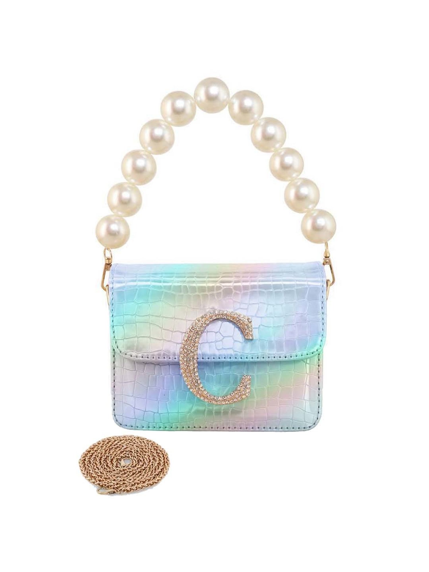 Esbeda Multicolor Textured Small Sling Handbag