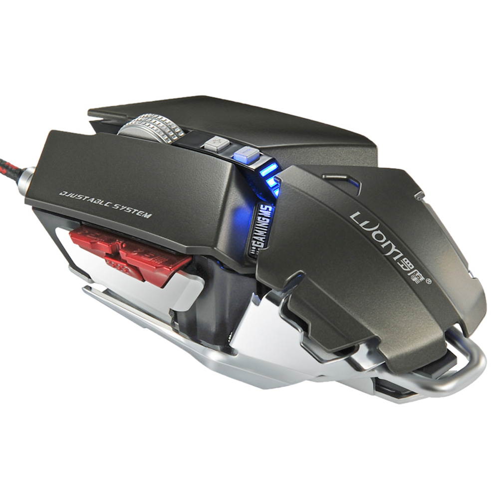 Funtech G50 Gaming Mouse Optical Mice 4000DPI/CPI 10D Buttons Mouse Gamer Professional Programmable RGB Breathing LED Wired Mouse