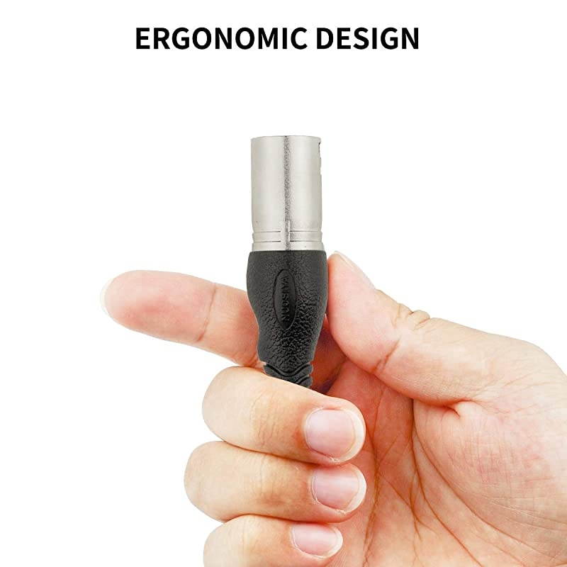 Gold-Plated 10FT(1/8-inch)3.5mm TRS to Y-Type XLR Male Splitter Jumper,1/8" TRS to 2 XLR Male Y-Separator interconnect (2 Packs)&hellip;