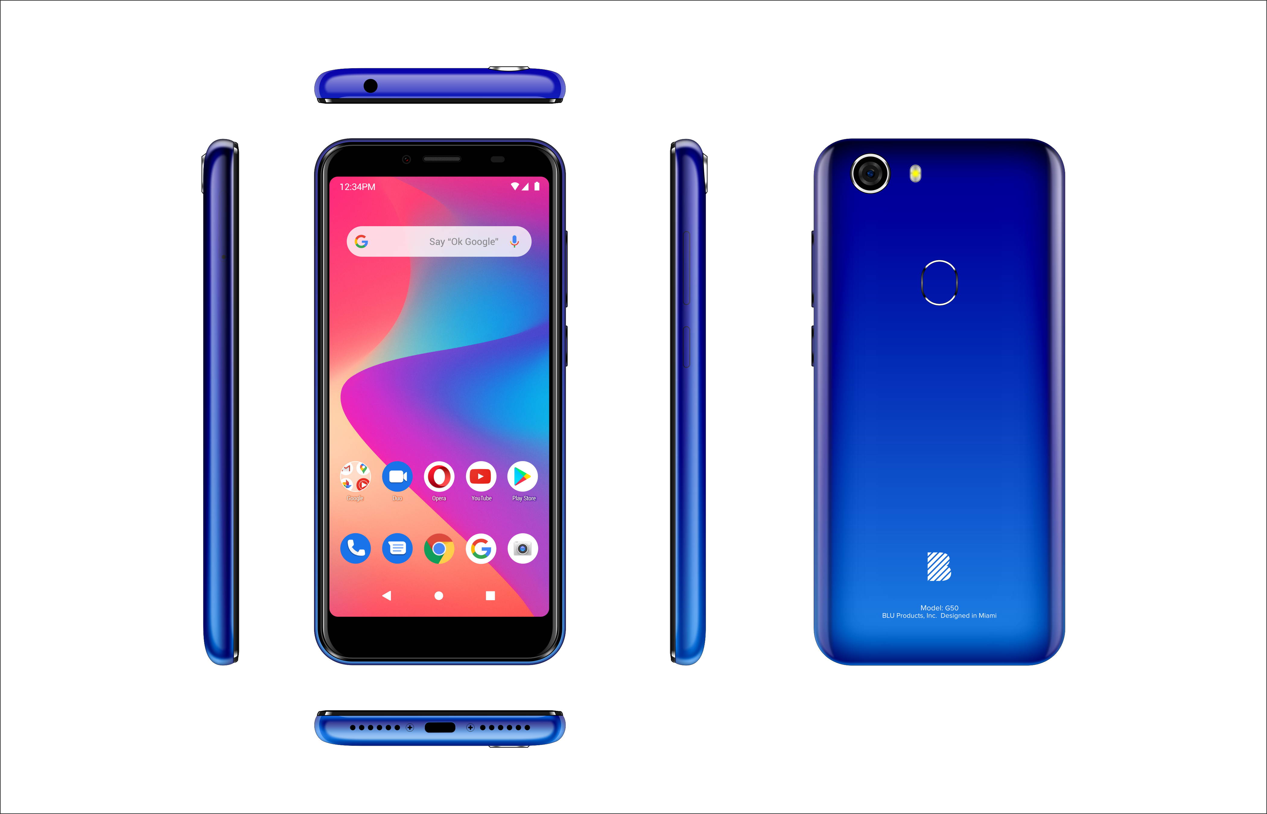 BLU G50 G0330WW 32GB GSM Unlocked Android Smart Phone - Blue