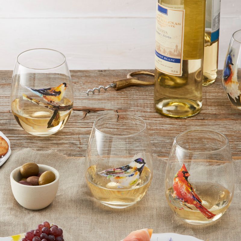 16oz 4pk Glass Goblet Glasses - Threshold™