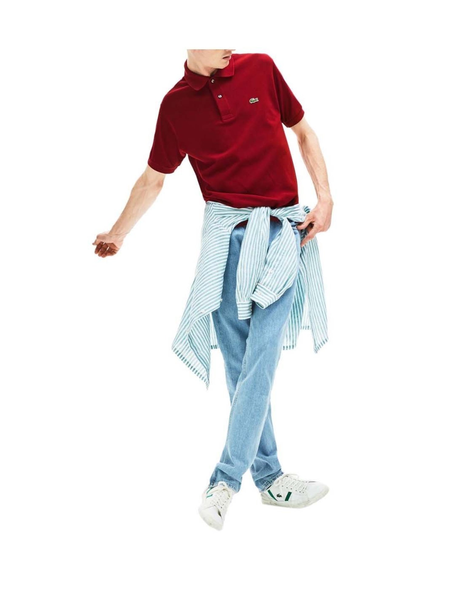 Lacoste Bordeaux L.12.12 Classic Fit Polo T-Shirt