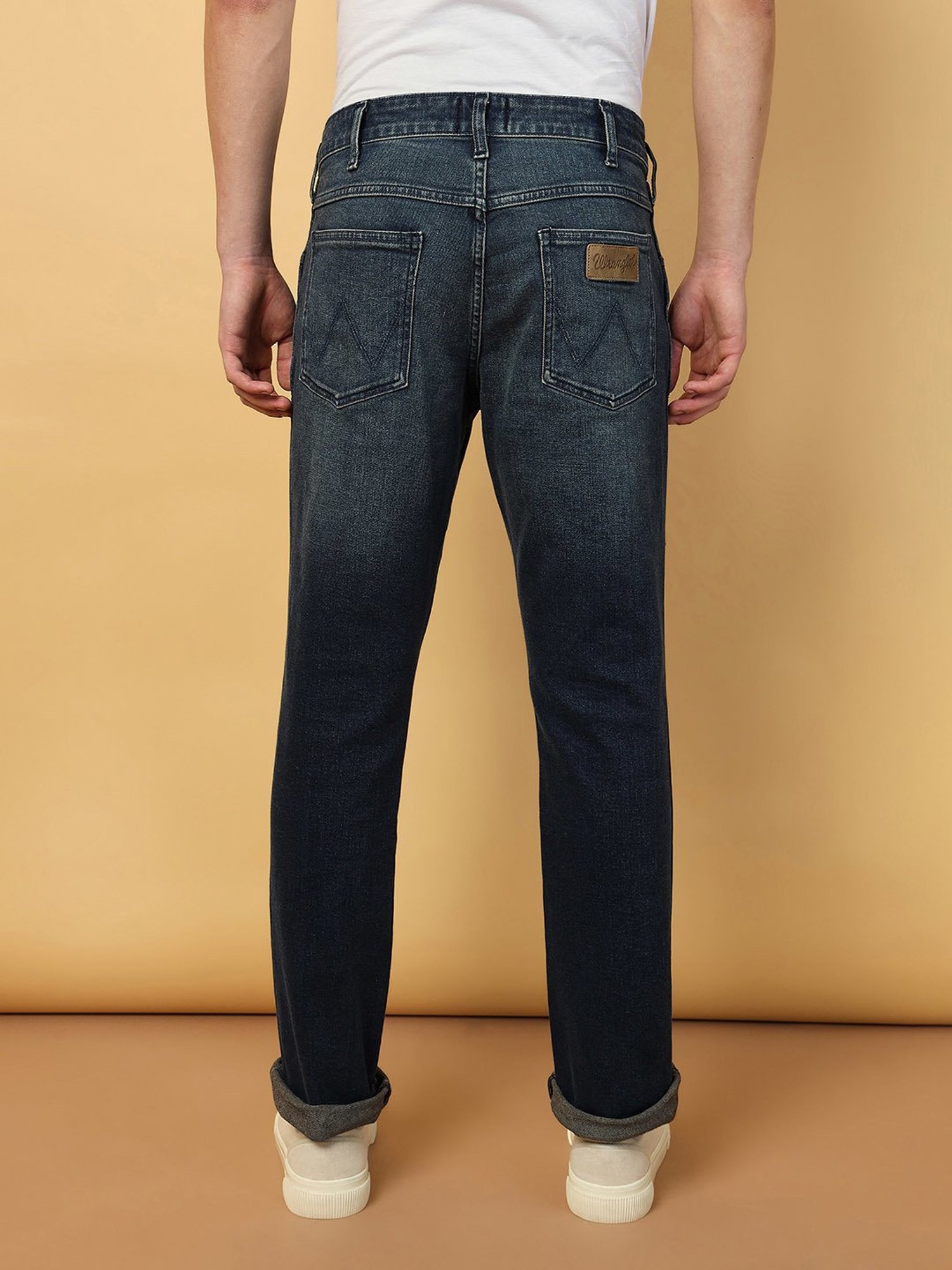 American Eagle Blue Cotton Regular Fit Jeans