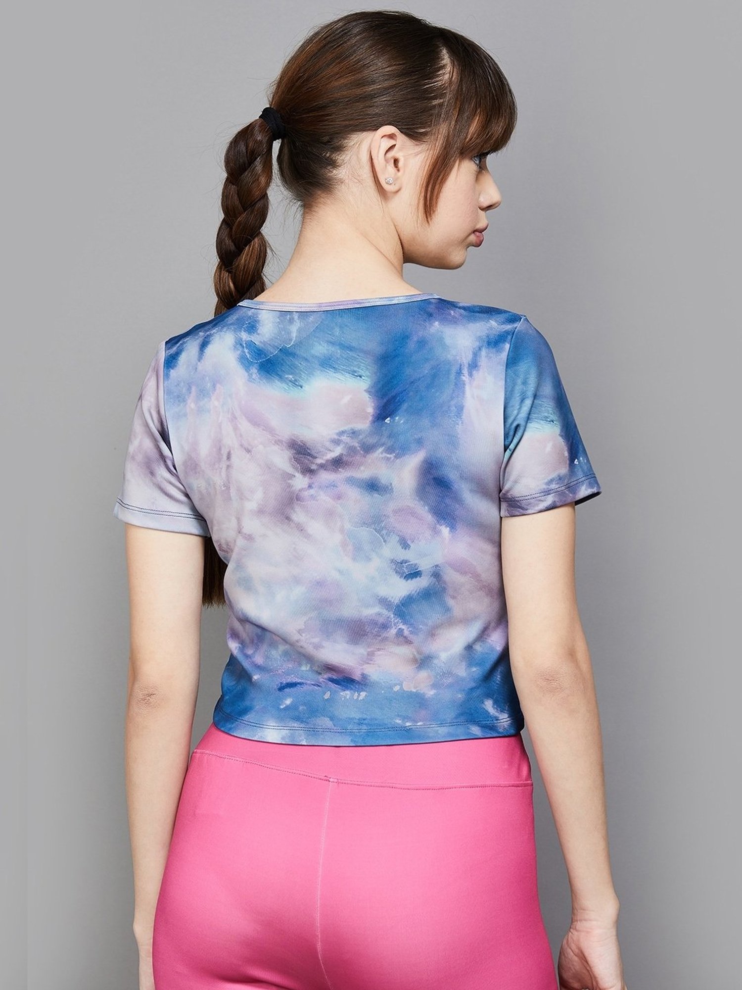 KAPPA Blue Printed Sports T-Shirt