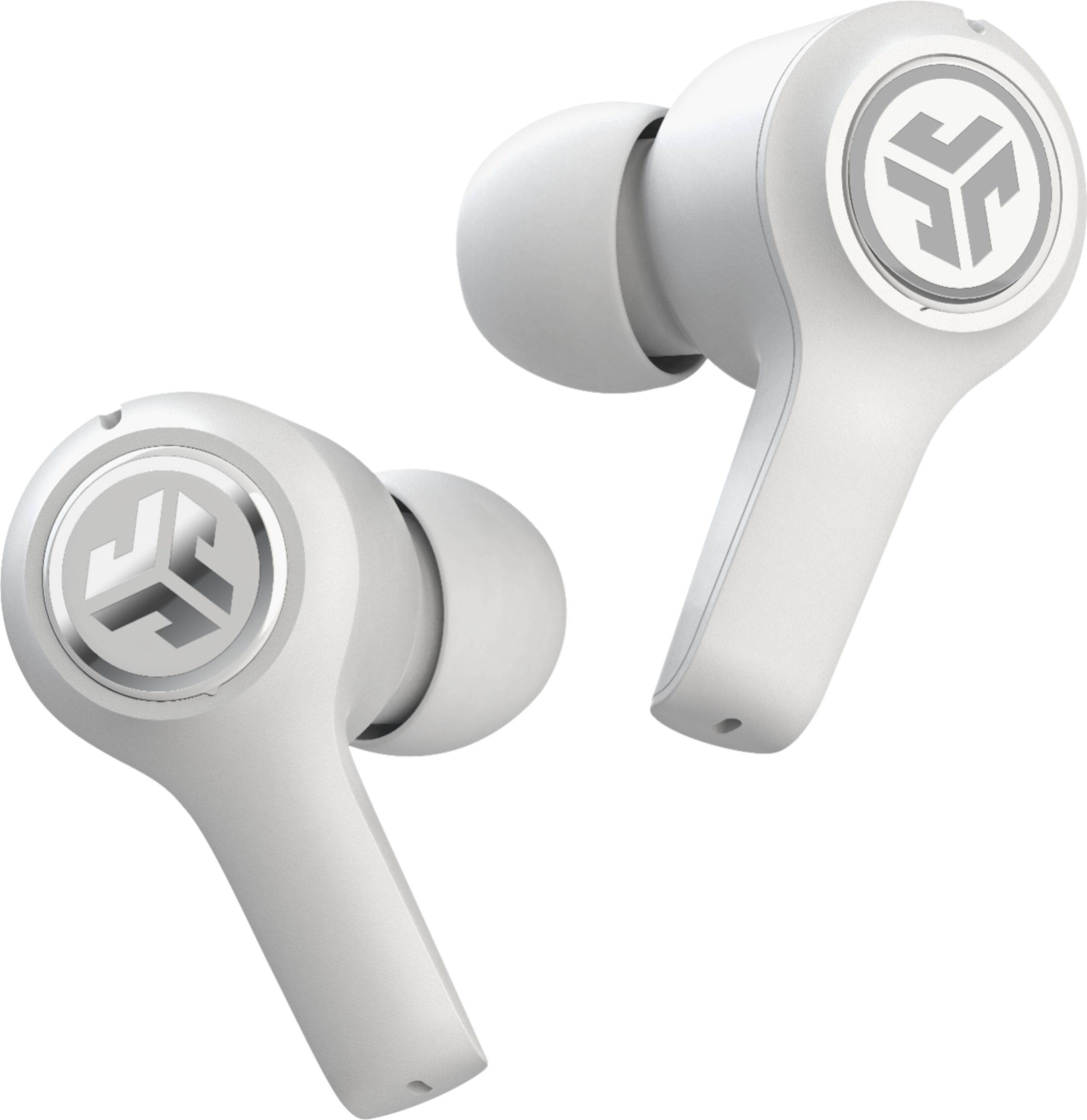 JLab Audio JBuds Air Executive True Wireless Bluetooth Earbuds + Charging Case - White - C3 Calling with Dual Microphones - Long Travel Playtime - Bluetooth 5.0 Connection - 3 EQ Sound Settings?