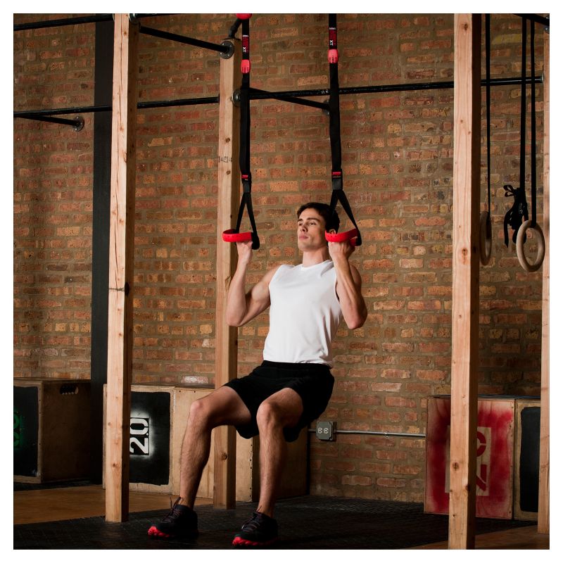 Sunny Health & Fitness Lat Pull Down Attachment Pulley System for Power Racks