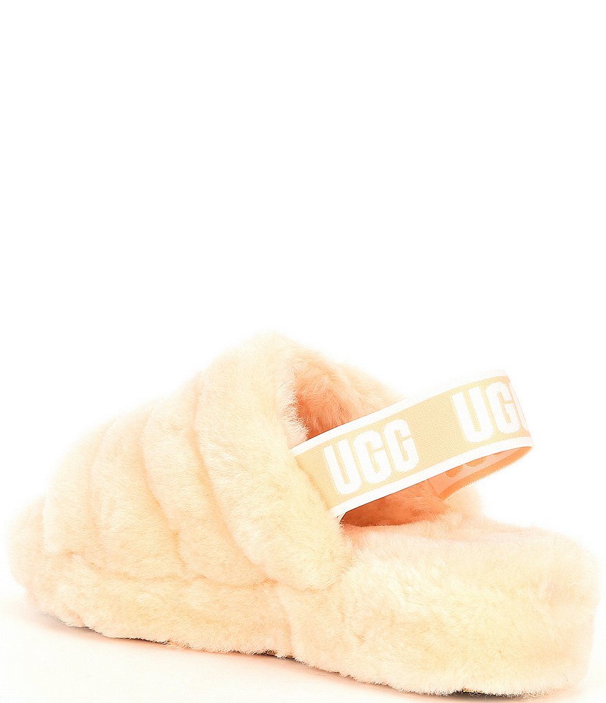 UGG&reg; Logo Fluff Yeah Fur Slides