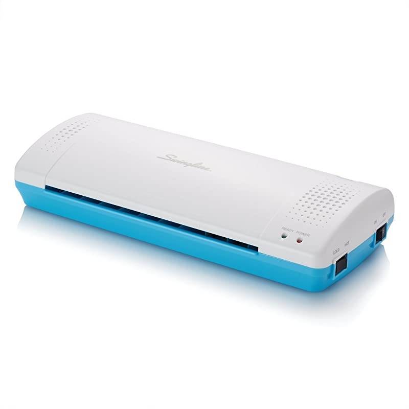 Laminator, Thermal, Inspire Plus Lamination Machine, 9 inches Max Width, Quick Warm-Up, Includes Laminating Pouches, White / Blue (1701863ECR)