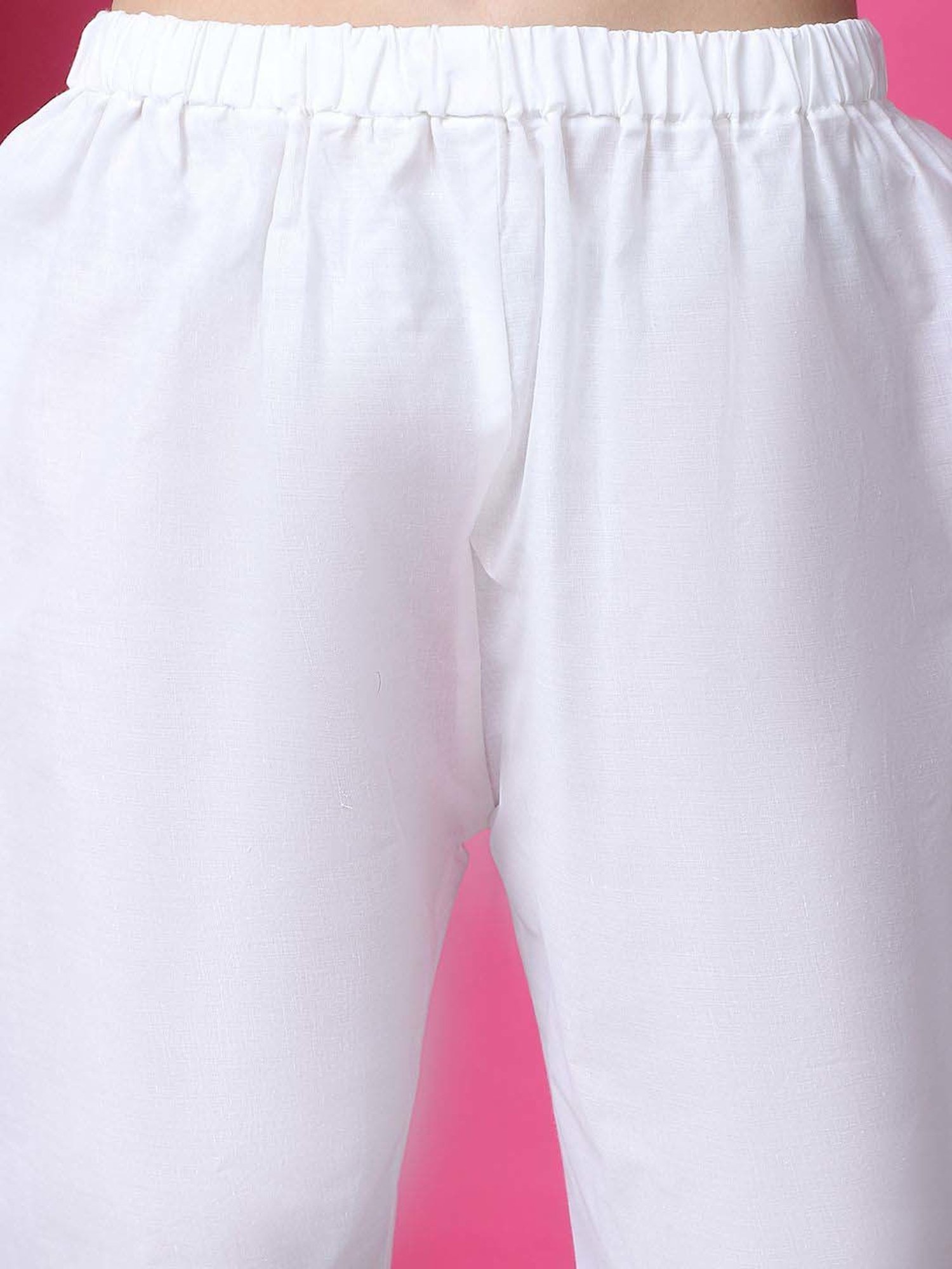 Stylee LIFESTYLE White & Blue Cotton Printed Unstitched Dress Material