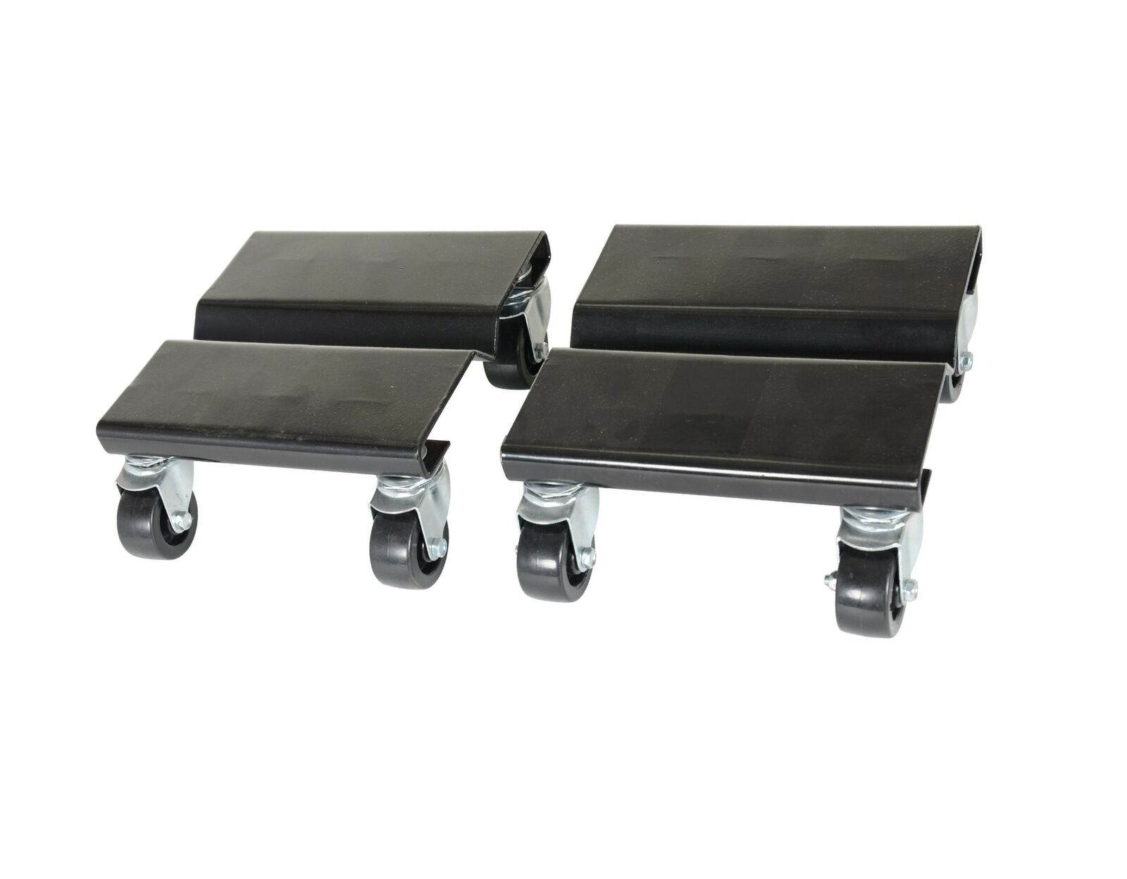 Vestil SDOL-2 Steel Dolly Set, 500 lbs Capacity, 8" Length x 8" Width x 3-5/8...