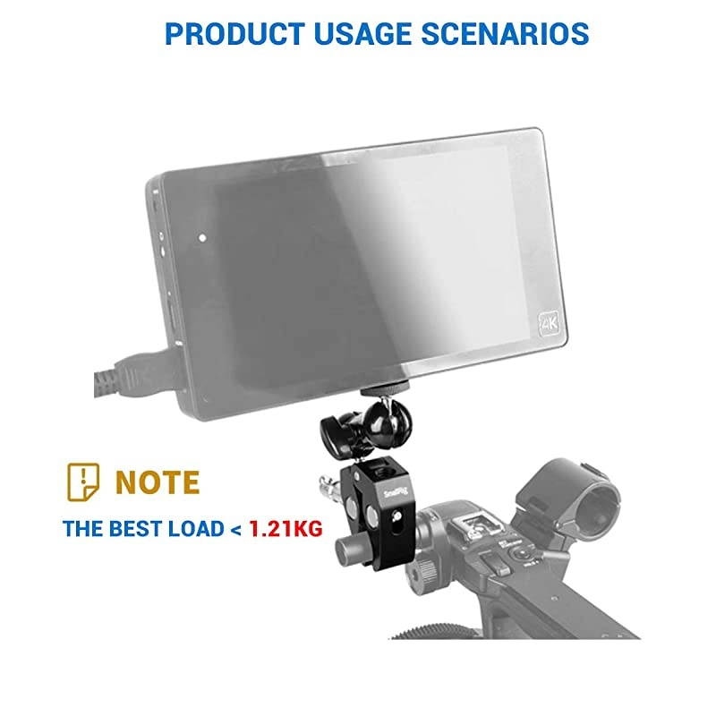 Cool Ballhead Arm Super Clamp Mount MultiFunction Double Ball Adapter with Bottom Clamp for RoninM Ronin MX Freefly MOVI 1138