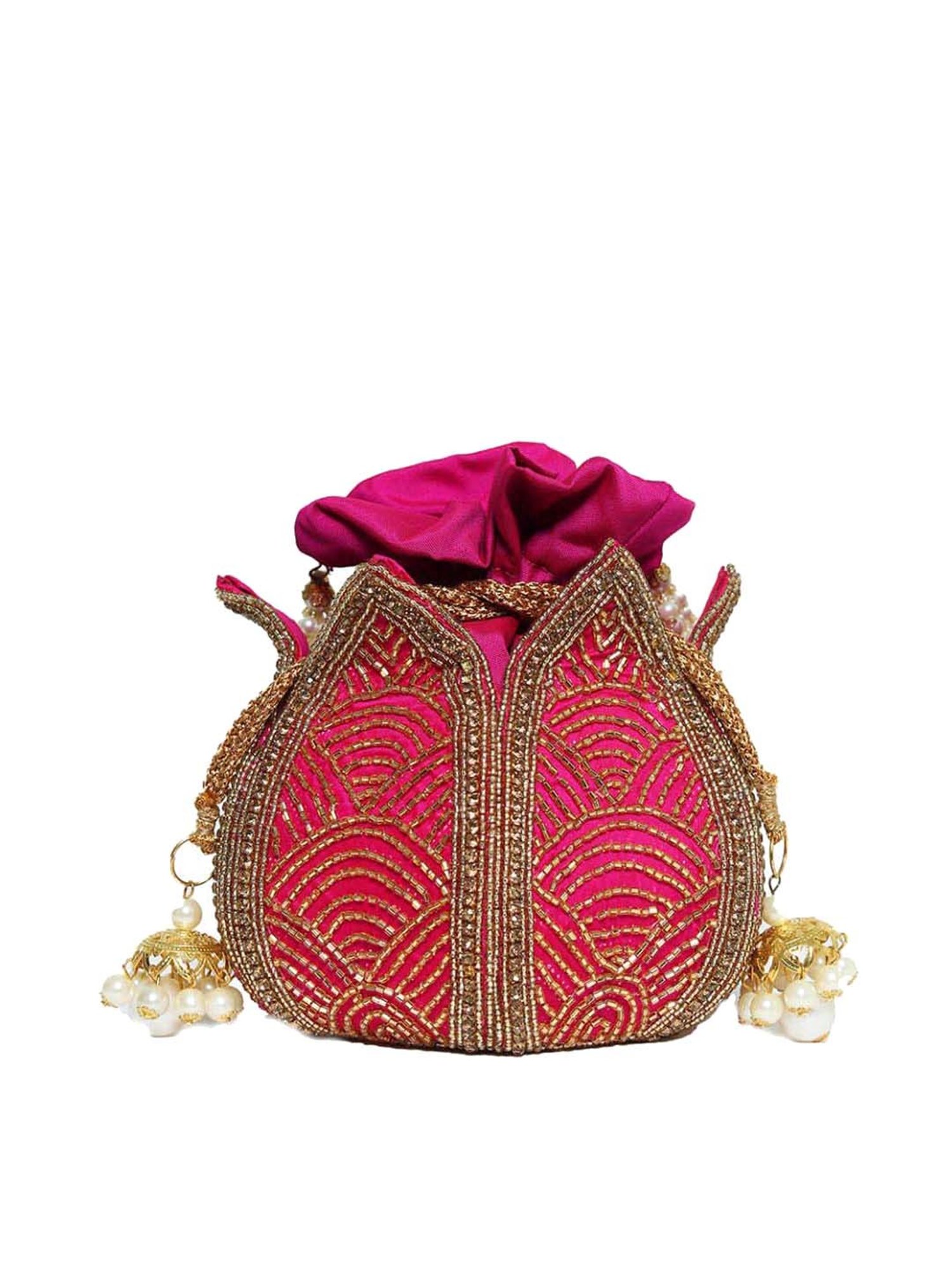 NR by Nidhi Rathi Pink Fabric Potli