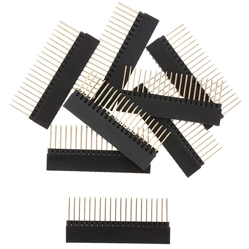 x 0 40 Pin Extra Tall Female 01 Inch Pitch Stacking Header Compatible with Raspberry Pi A+B+Pi Pi 3 Extra Tall Header Pack of 8