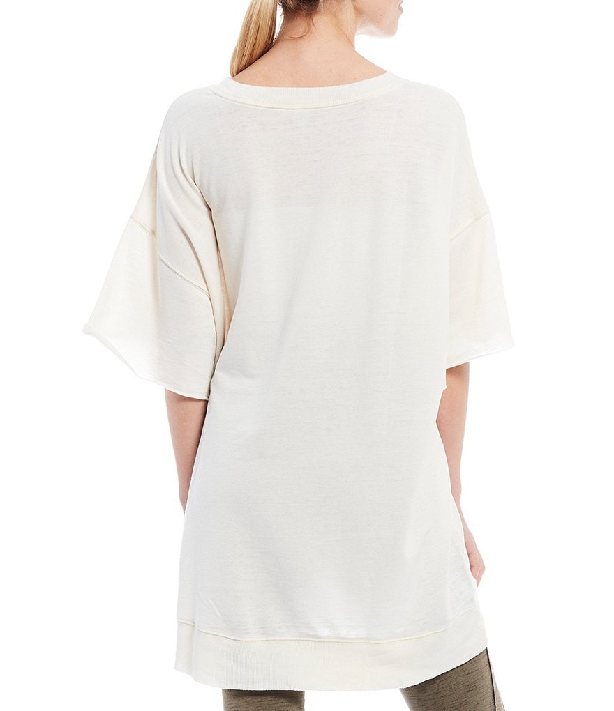 Karen Kane Short Sleeve Tie-Dye Hoodie