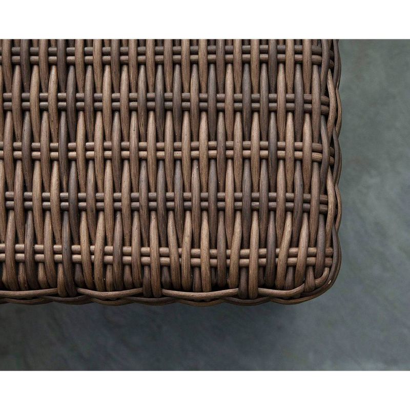 Monteray 4pc Sectional with Sunbrella Fabric Brown - Canopy Home and Garden