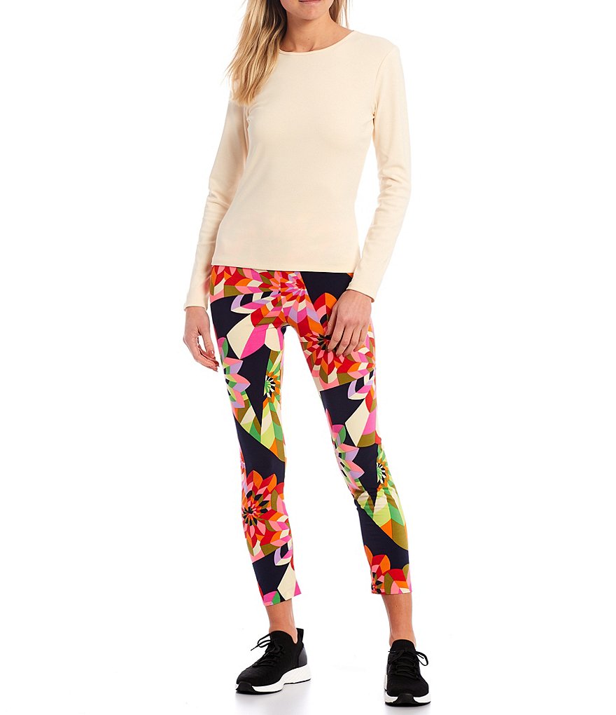 Julie Brown Kyma Jewel Neck Long Sleeve Knit Top