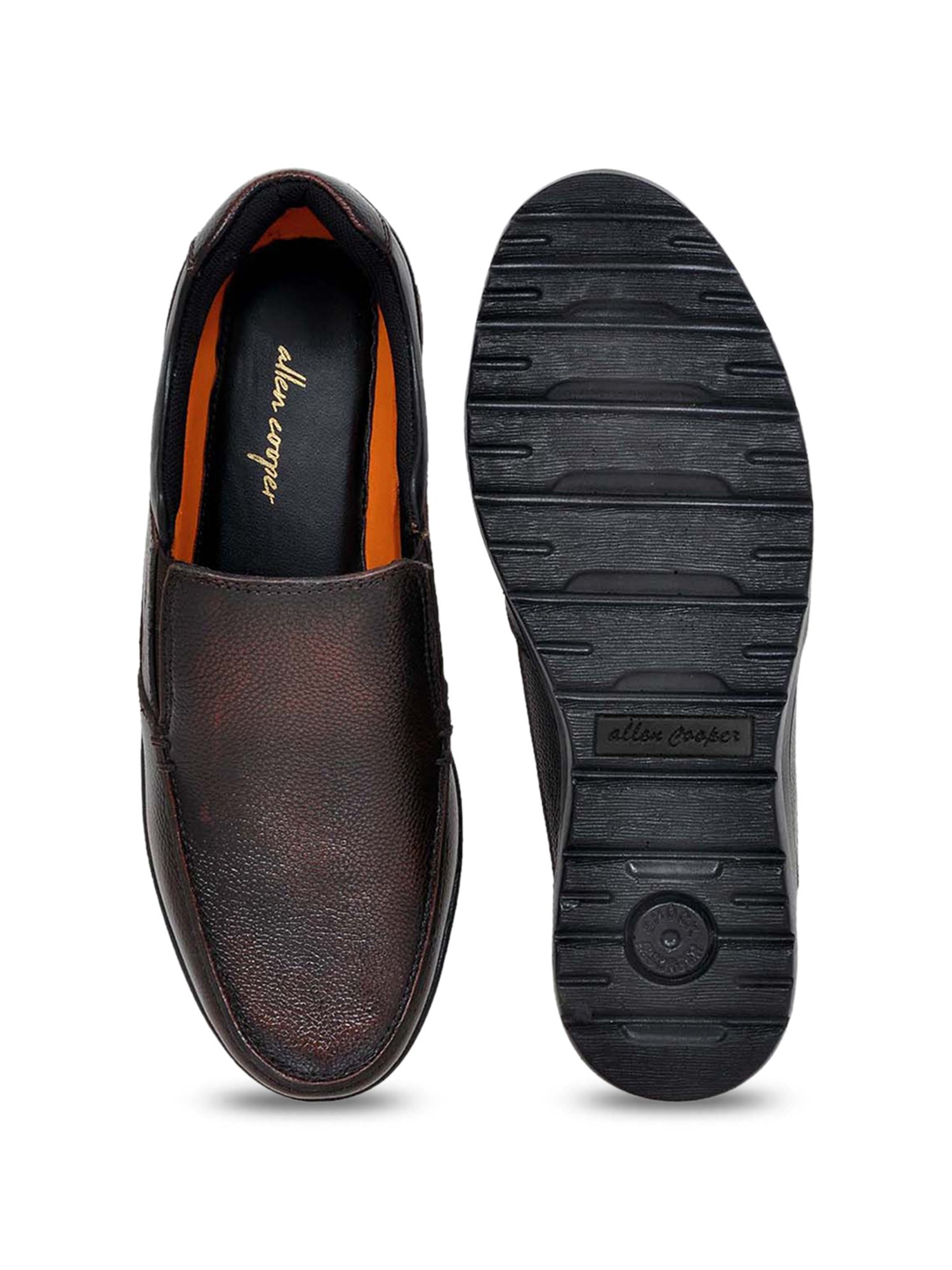Allen cooper Men's Brown Casual Loafers