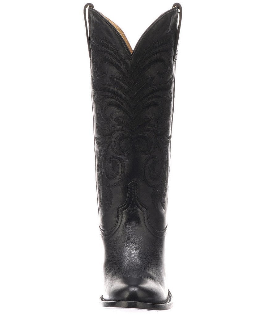 Lucchese Laurelie Leather Block Heel Western Boots