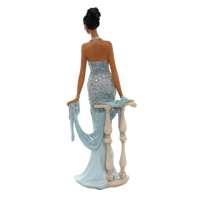 Black Art 12.75" Grace Figurine Blue Evening Gown  -  Decorative Figurines