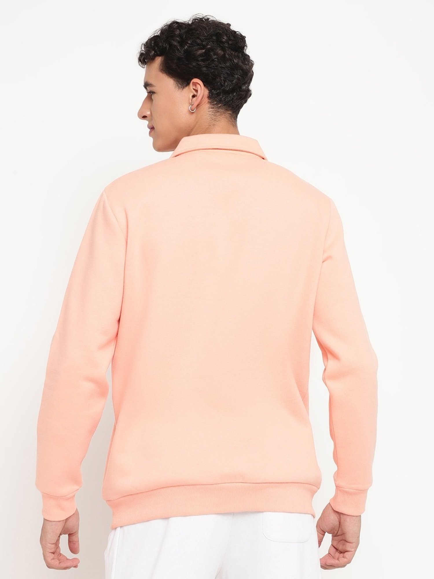 EDRIO Peach Nectar Relaxed Fit Polo T-Shirt