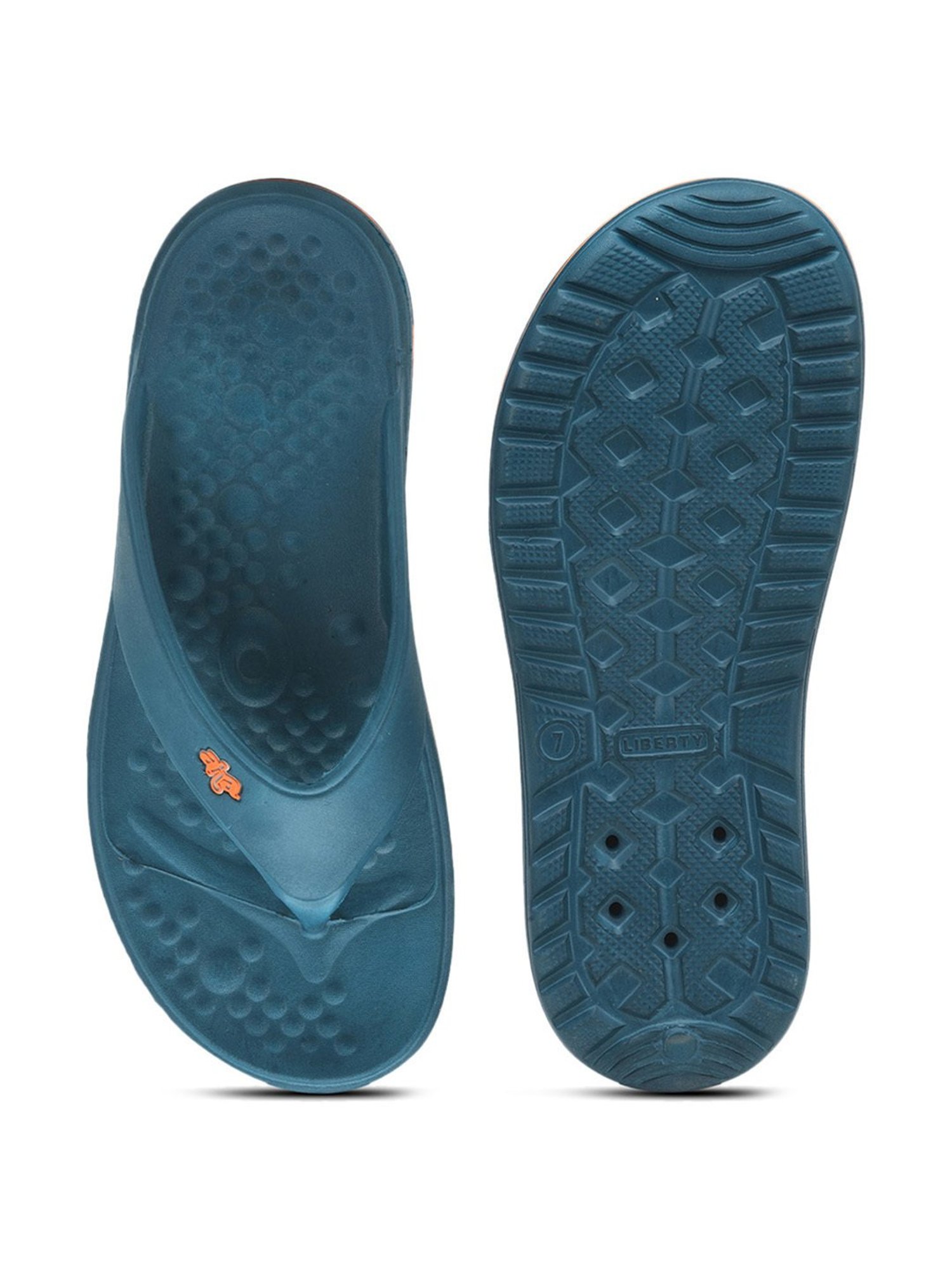 Aha by Liberty Men's BEACHTIME Teal Blue Flip Flops