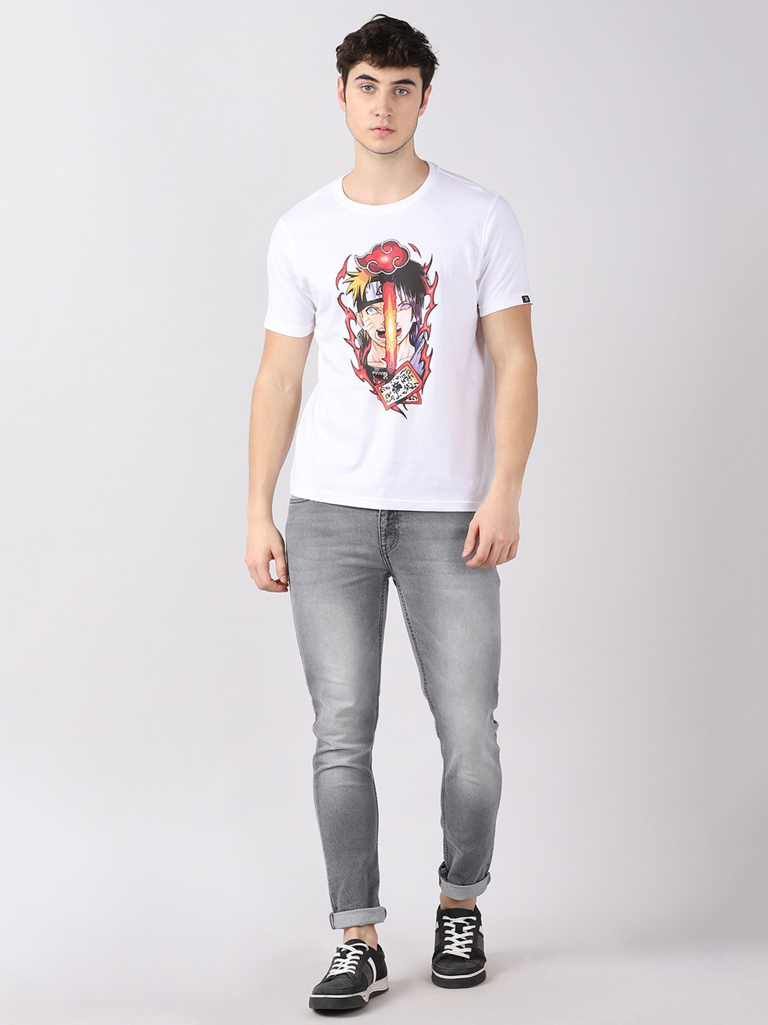Bushirt White Cotton Crew T-Shirt