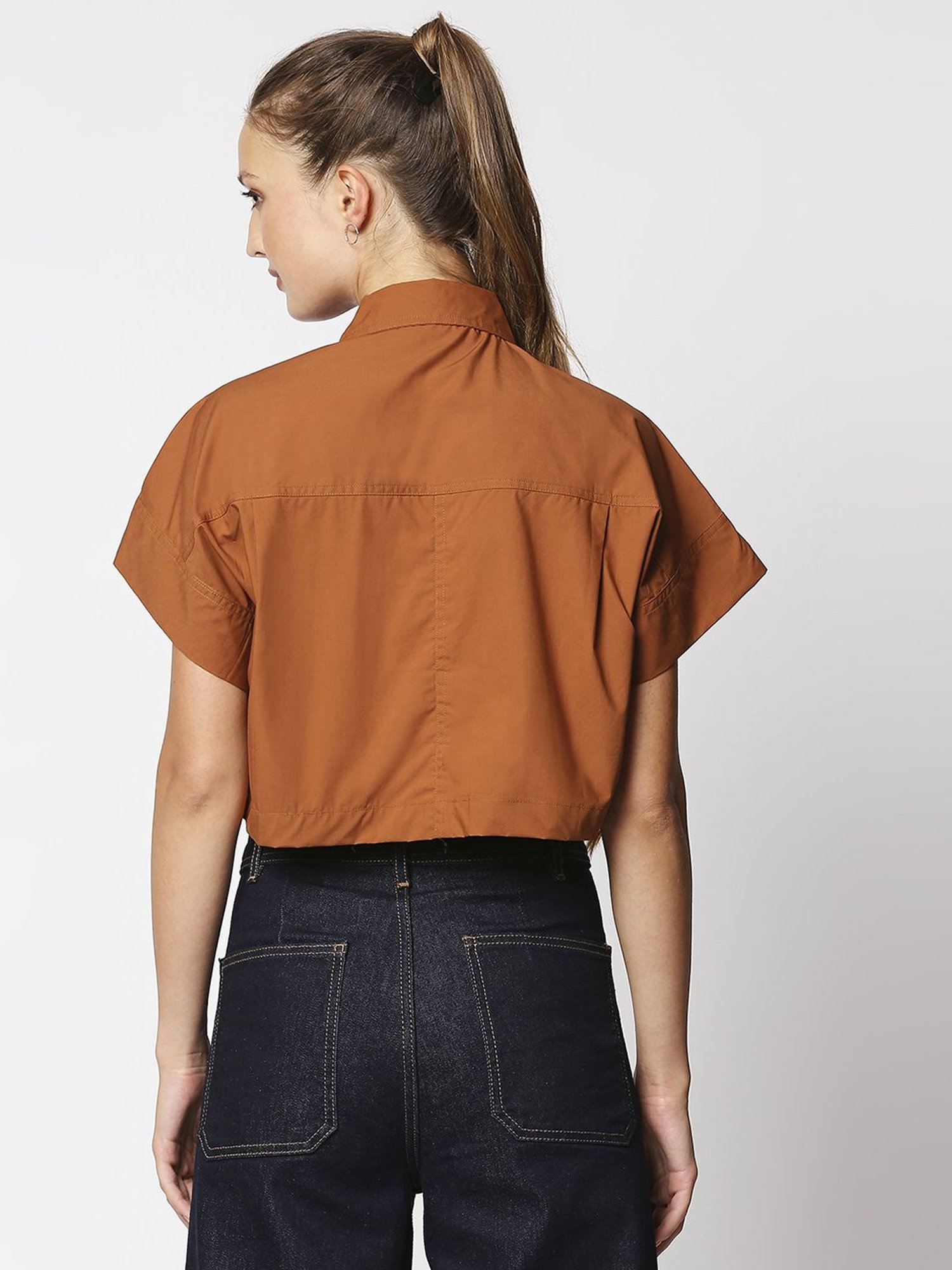 Remanika Tan Pure Cotton Shirt