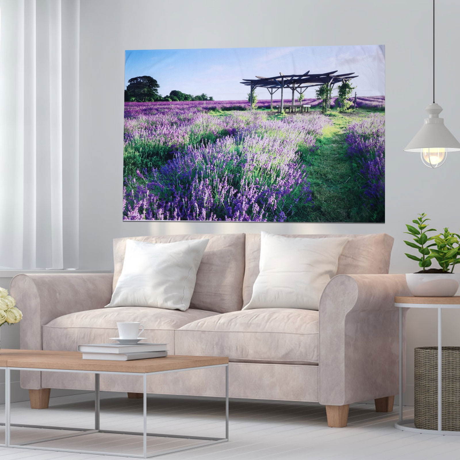 Creative Tapestry Natural Scenery Illustration Background Wall Hanging Cloth