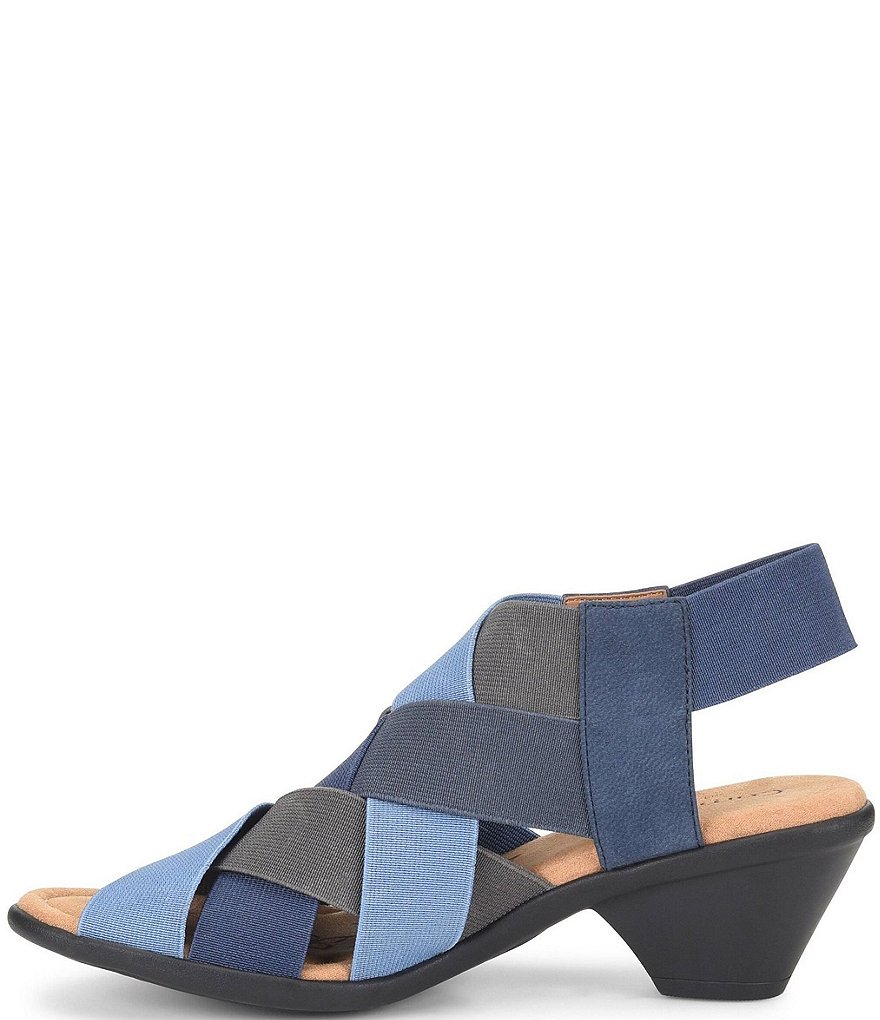 Comfortiva Farrow Elastic Woven Slingback Sandals