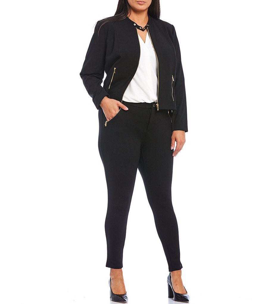 Code Bleu Plus Size Cropped Cargo Pants