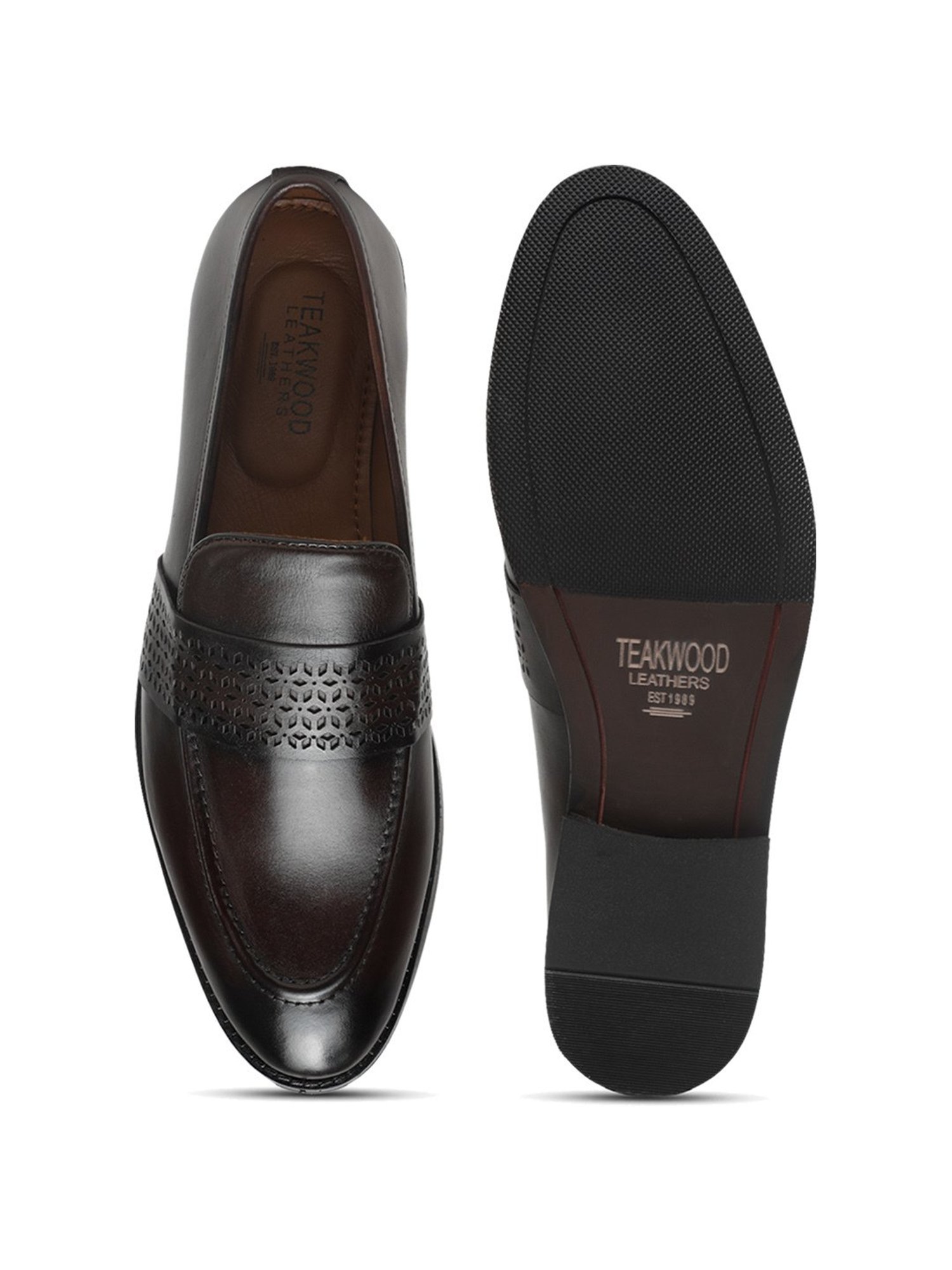 Teakwood Leathers Men's Brown Formal Loafers