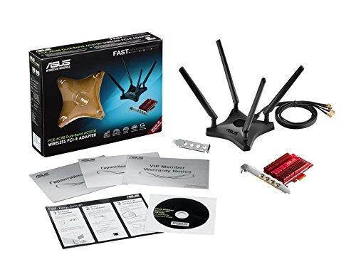Asus Network PCE-AC88/CA AC3100 Dual-Band Wireless PCI Express Adapter 802.11ac Retail