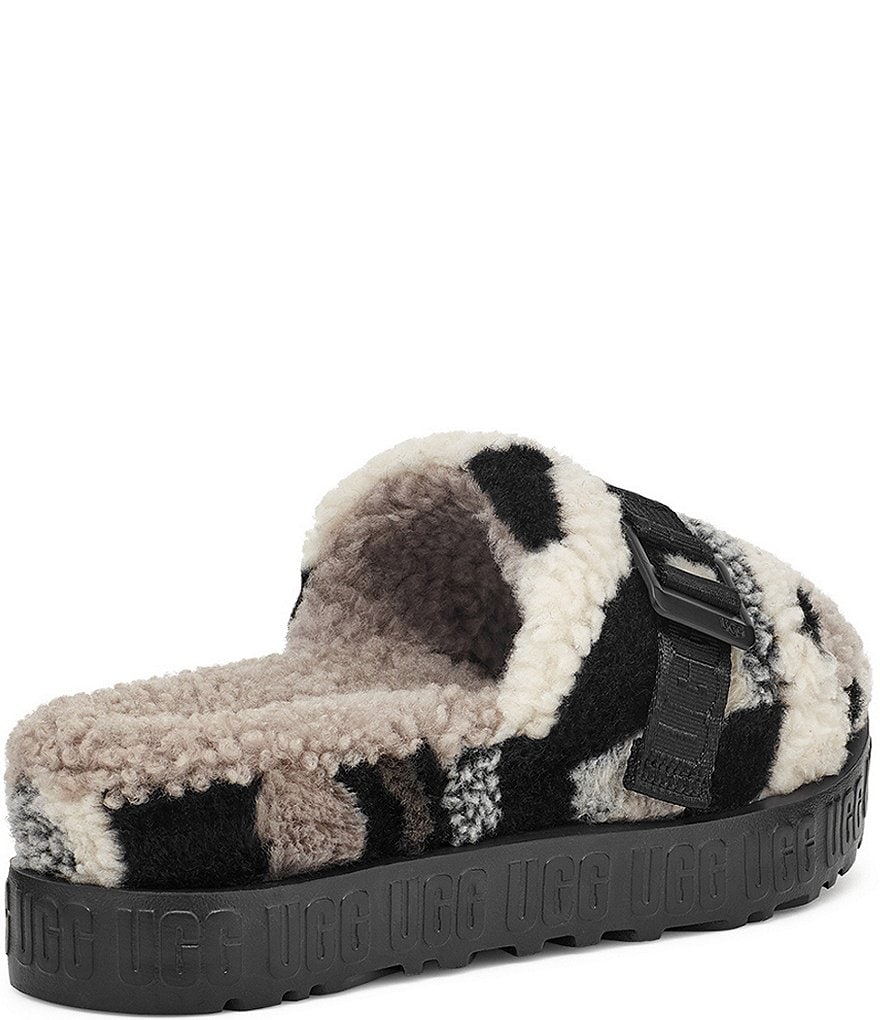UGG&reg; Fluffita Cali Collage Buckle Faux Shearling Slides