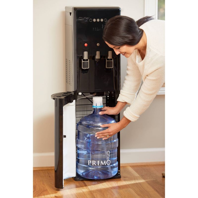 Primo Bottom Loading Water Dispenser with Single-Serve Brewing - Black