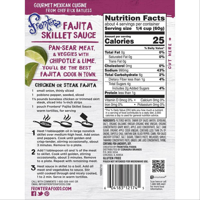 Frontera Classic Fajita Skillet Sauce 8oz