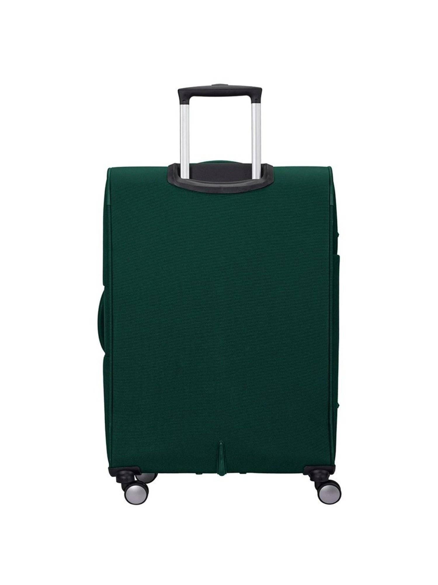 Carriall Green 4 Wheel Small Soft Cabin Trolley - 49.5 cm