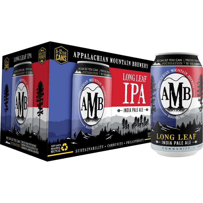 Appalachian Mountain Long Leaf IPA Beer - 6pk/12 fl oz Cans