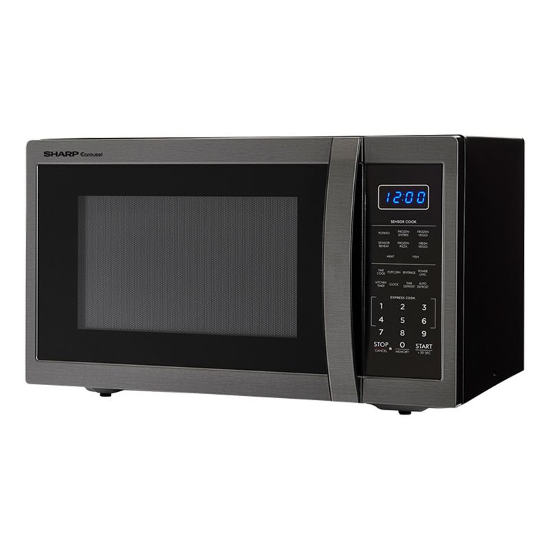 BLACK+DECKER 1.3 cu ft 1000 Watt Microwave Oven Black Stainless Steel