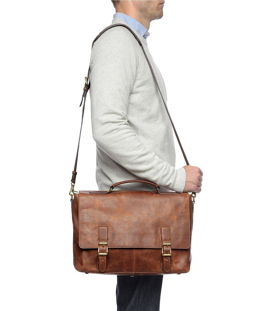 Frye Logan Top Handle Leather Briefcase