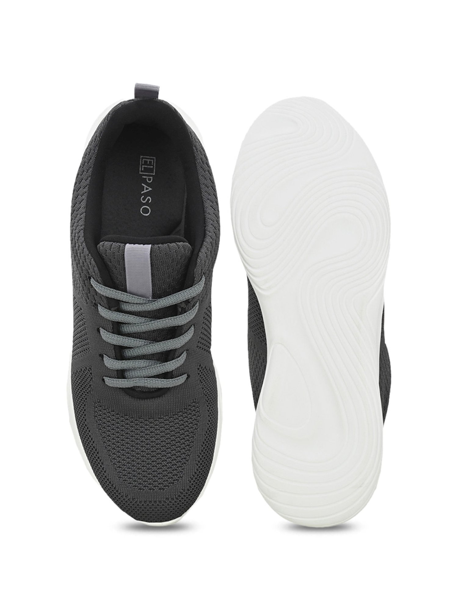 El Paso Men's Grey Running Shoes