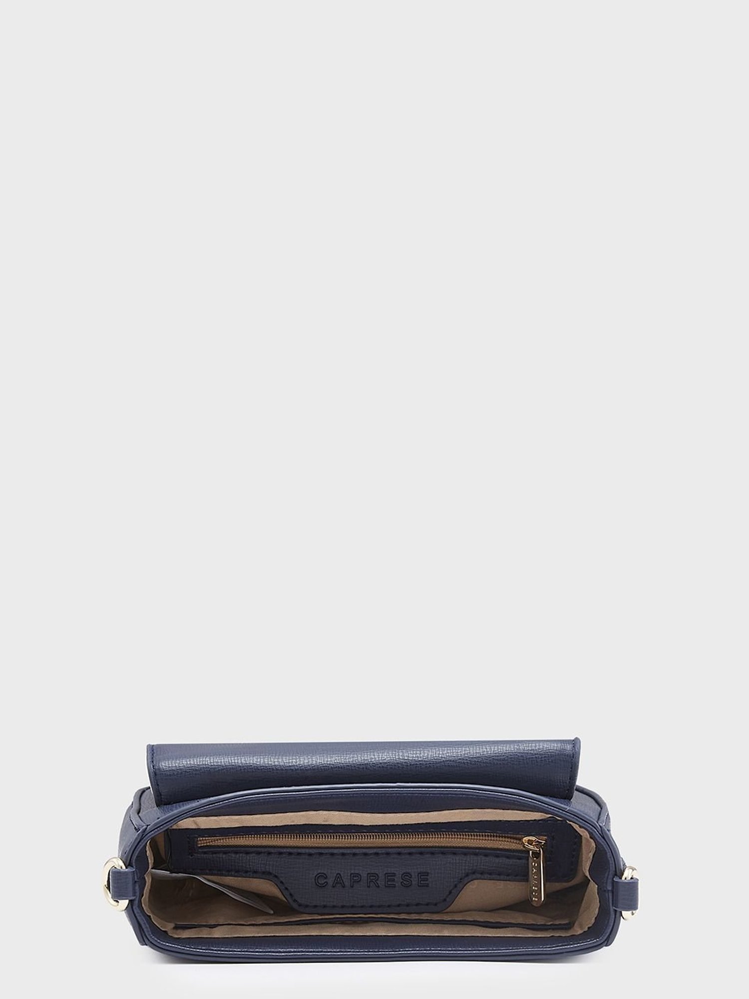 Caprese Navy Textured Small Sling Handbag