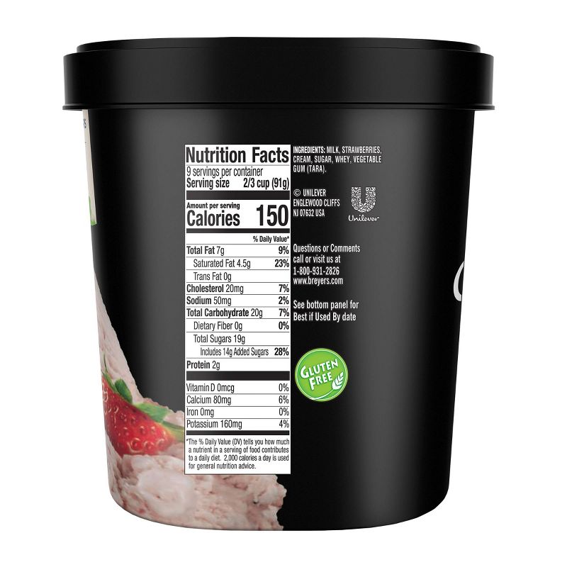 Breyers All Natural Strawberry Ice Cream - 48oz